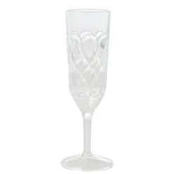 Rice champagneglas acryl, Helder