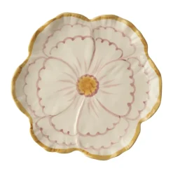 Rice Flower bord Ø19,5 cm, Yellow border