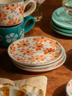 Rice keramiekbord Ø15 cm, Orange