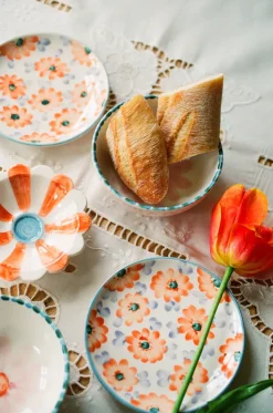 Rice keramiekbord Ø15 cm, Orange