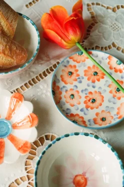 Rice keramiekbord Ø15 cm, Orange