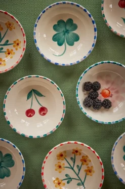 Rice keramiekschaal 35 cl, Cherry-blue