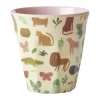 Rice kinderbeker melamine, Sweet Jungle Print-Soft Pink