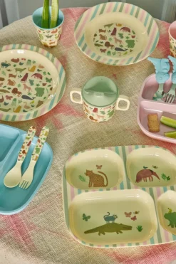 Rice kinderbord melamine 4 vakken, Sweet Jungle Print