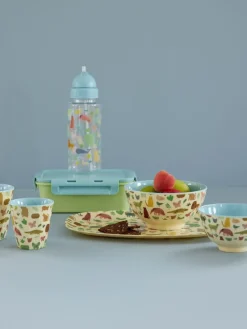 Rice melaminekom small, Sweet Jungle Print-Soft blue