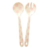 Rice saladebestek melamine 2-delig, Pink dots