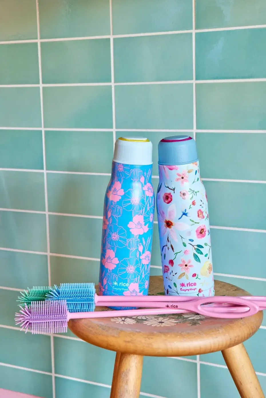 Rice thermosfles 50 cl, Poppie love-blue