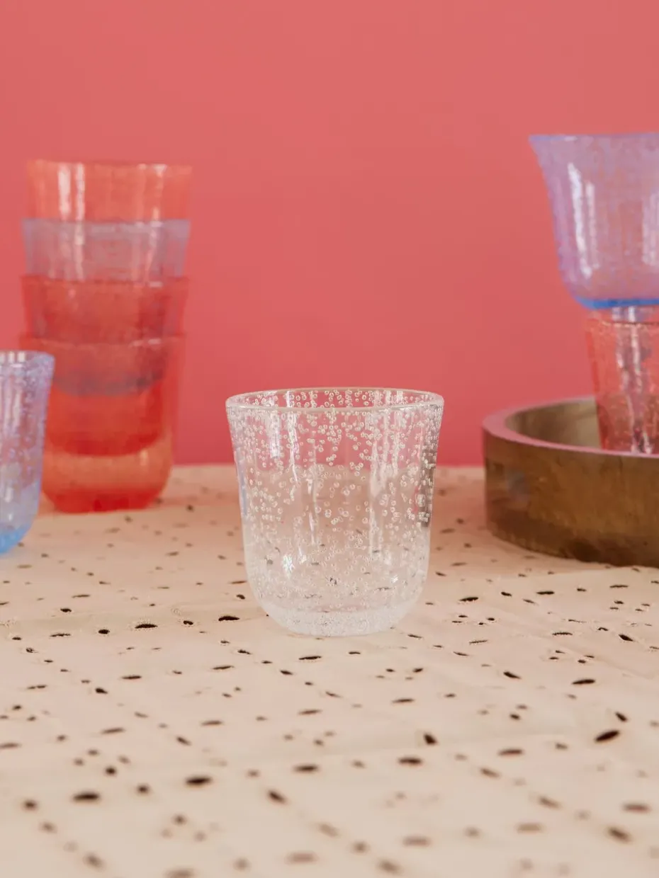 Rice tumblerglas bubbelontwerp acryl 41 cl, Clear