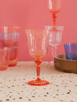 Rice wijnglas bubble design 36 cl, Peach