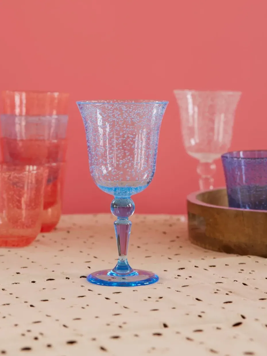 Rice wijnglas bubble design 36 cl, Mint