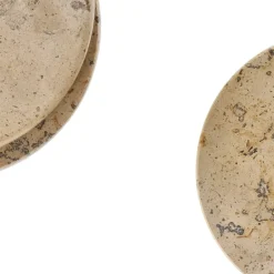 Ridge onderzetters Ø10 cm 4-pack, Marmer