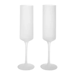 Ripple Champagne flutes champagneglazen 15 cl 2-pack, Frosted
