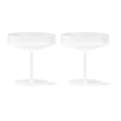 Ripple champagneglas 2-pack, Frosted