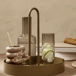 Ripple long drink glas 4-pack, smoked grey