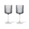 Ripple rodewijnglas 32,5 cl 2-pack, Smoked grey