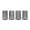 Ripple verrines glaas 14 cl 4-pack, Smoked grey