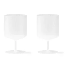 Ripple wijnglazen, Frosted