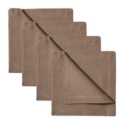 Robert servet 4-pack, Grijsbruin