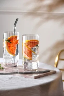 Rose Garden longdrinkglas 4-pack 45 cl, Transparant