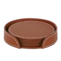 Ørskov onderzetter (glazen) 6-pack, cognac