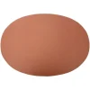 Ørskov placemat leer ovaal 47x34 cm, Cognac