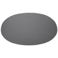 Ørskov placemat leer ovaal, donkergrijs