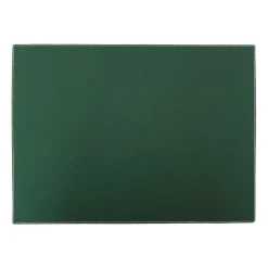 Ørskov placemat leer vierkant, donkergroen