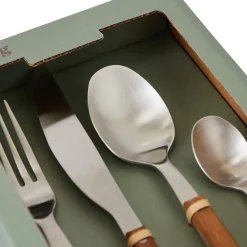 70's bestekset 16-delig, Hout