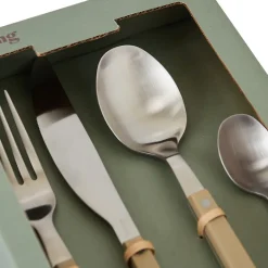 70's bestekset 16-delig, Olive