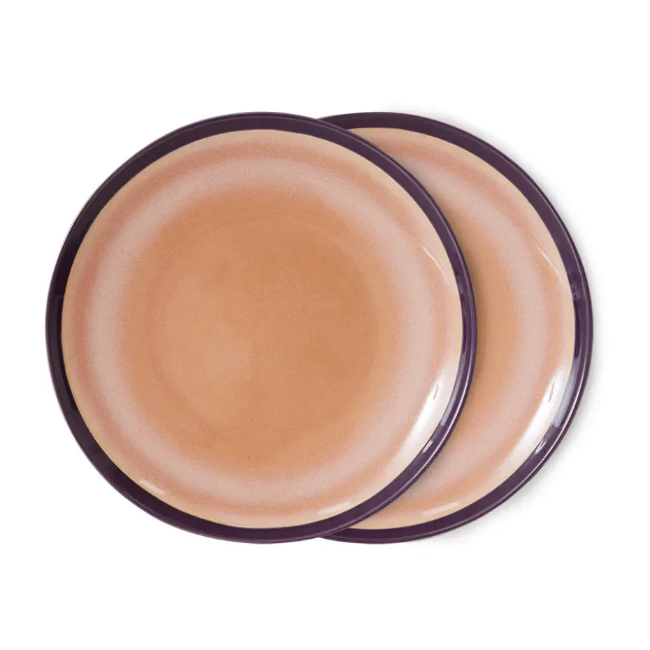 70's bord Ø27,5 cm 2-pack, Bedrock