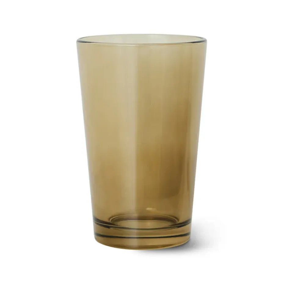 70's glassware theeglas 20 cl 4-pack, Mud brown