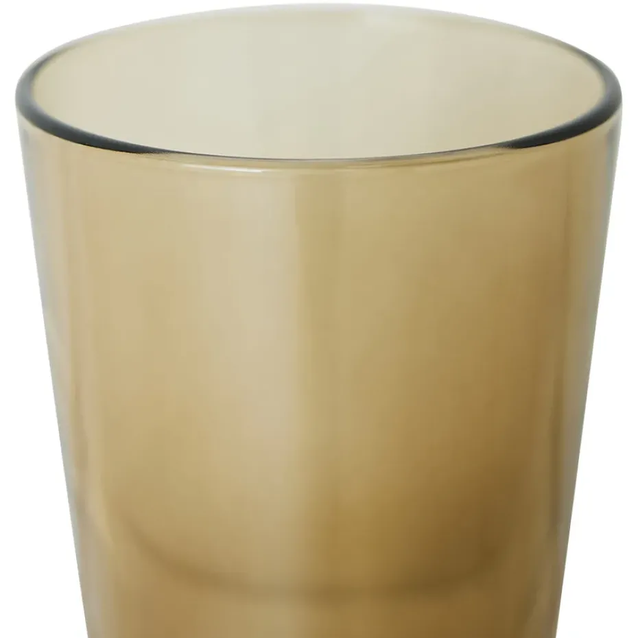 70's glassware theeglas 20 cl 4-pack, Mud brown