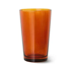 70's glassware theeglas 20 cl 4-pack, Amber brown
