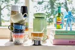 70's keramiek Americano mok 4-pack 26 cl, Pegasus