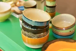 70's kom Ø13,5 cm 4-pack, Groovy