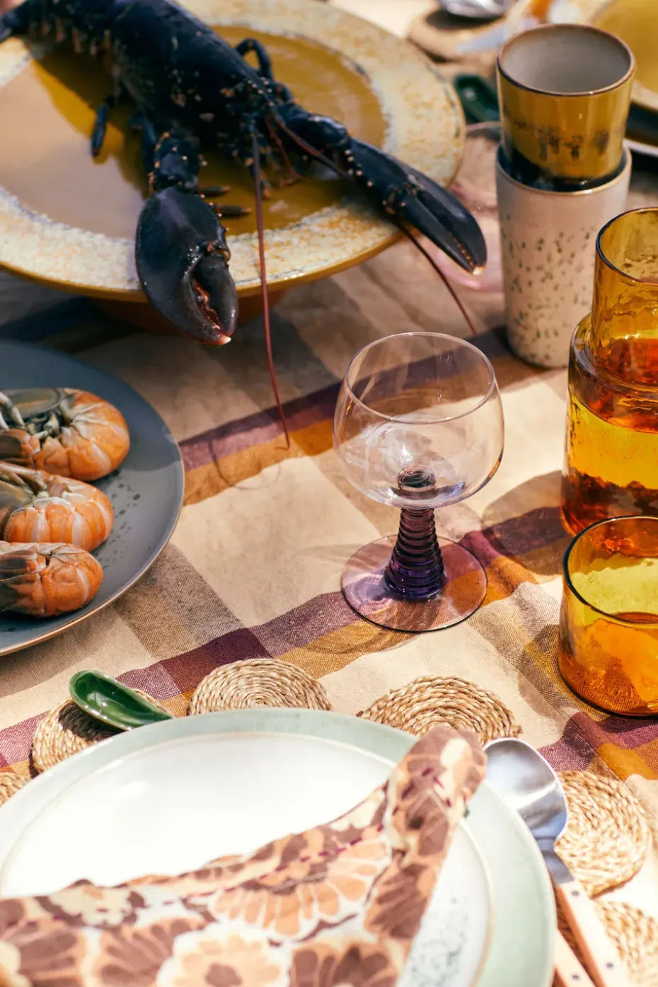 70's latte mok 28 cl 2-delig, Brine