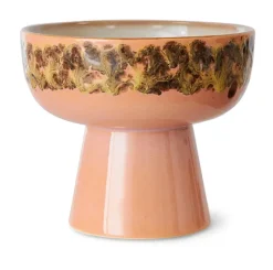 70's tapas schaal op voet L Ø12,5x11 cm, Lush