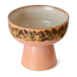 70's tapas schaal op voet L Ø12,5x11 cm, Lush