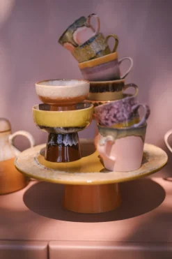 70's tapasschaal op voet S Ø11x9,5 cm, Dunes