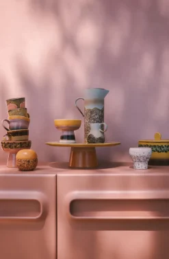 70's tapasschaal op voet S Ø11x9,5 cm, Sunshade