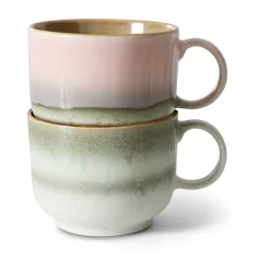 70's theekop 42,5 cl 2-delig, Nova