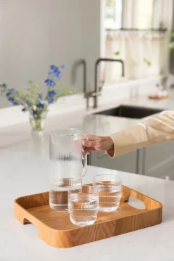 Sagaform blanke waterglazen 4-pack, Helder