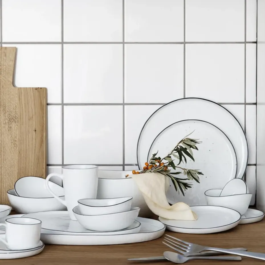 Salt bord zonder stippen, Ø 22 cm.