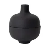 Sand kom met deksel S Ø8,2 cm, Black clay