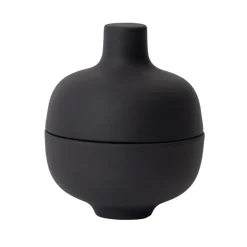 Sand kom met deksel S Ø8,2 cm, Black clay