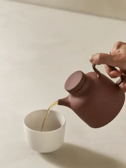Sand theepot 65 cl, Red clay