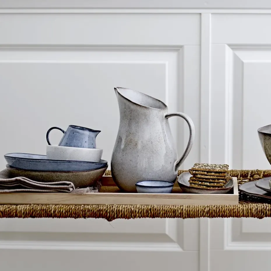 Sandrine diep bord, blauw