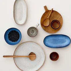 Sandrine serveerschaal middel, blauw