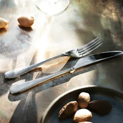 Sandstone dinervork glanzend, Roestvrij staal