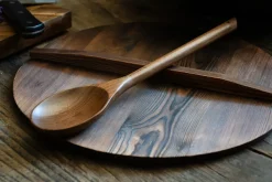 Satake opscheplepel 33,5 cm, Walnotenhout